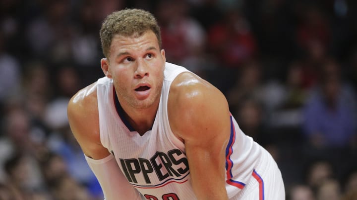 Watch: Clippers’ Blake Griffin takes down shot clock with pregame dunk