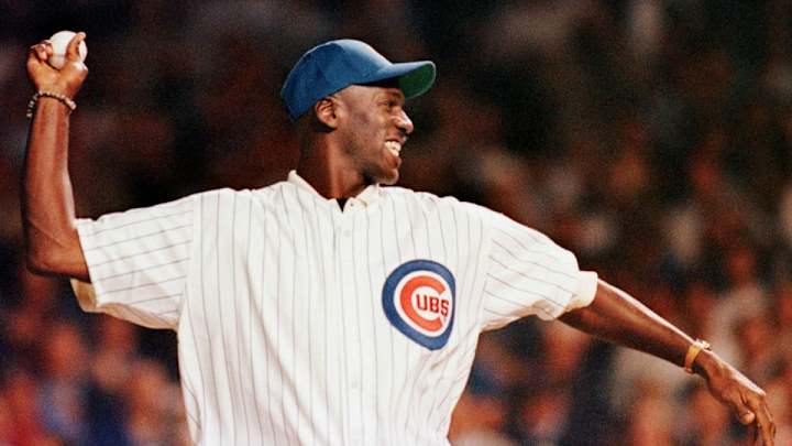 Watch Michael Jordan’s first pitch at Cubs’ last one-game playoff Watch Michael Jordan’s first pitch at Cubs’ last one-game playoff