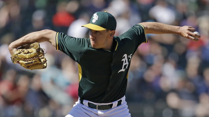 A's call up switch-handed pitcher Venditte from Triple-A