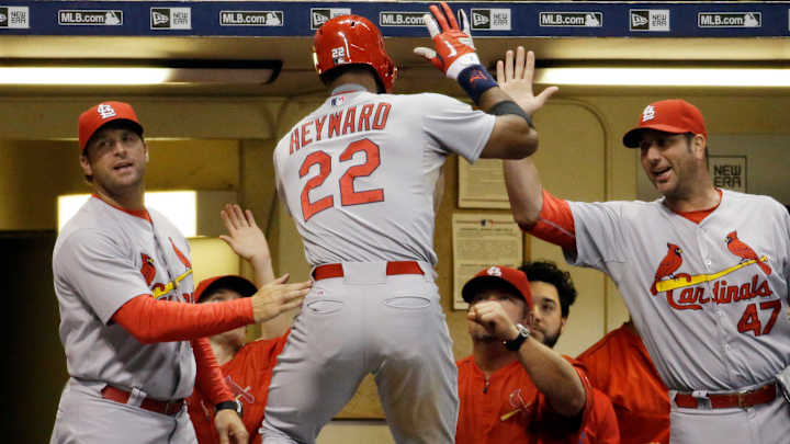 Heyward lifts Cardinals past Brewers 3-1 in 10 innings