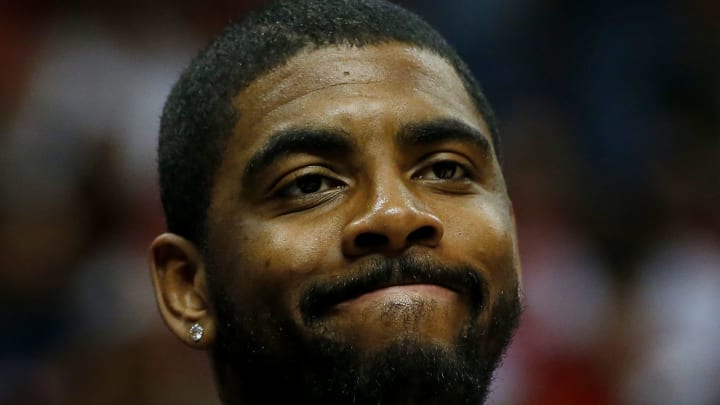 Cavs' Kyrie Irving shoots, still questionable for Game 3