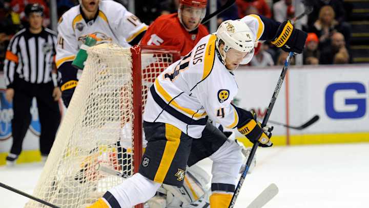 Nyquist scores in OT and Red Wings beat Predators 5-4 Nyquist scores in OT and Red Wings beat Predators 5-4