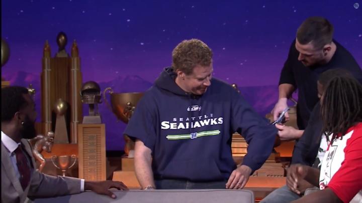 Patriots give Will Ferrell's Seahawks sweatshirt the 'Belichick Special'