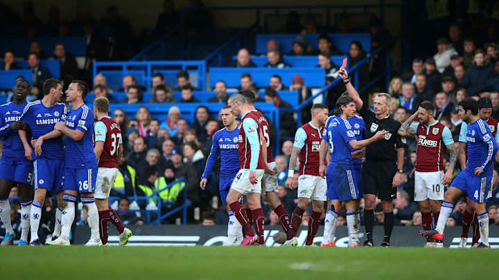 10-man Chelsea concedes late goal to draw 1-1 with minnow Burnley
