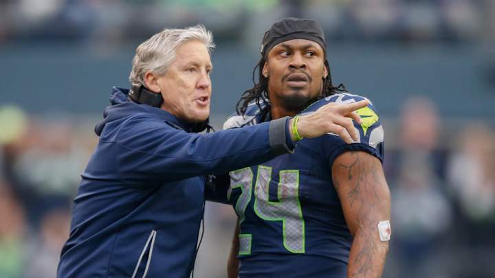 Pete Carroll on Marshawn Lynch's Media Day: 'He's true to himself' Pete Carroll on Marshawn Lynch's Media Day: 'He's true to himself'