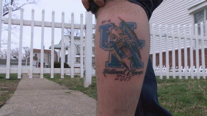 Kentucky fan already has 2015 national champs tattoo
