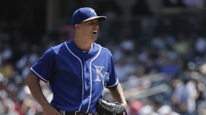 Royals' Jeremy Guthrie allows 11 runs in one inning of work vs. Yankees