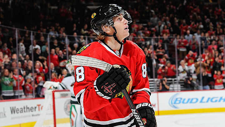 Watch: Patrick Kane scores vs. Wild to extend point streak to 20 games