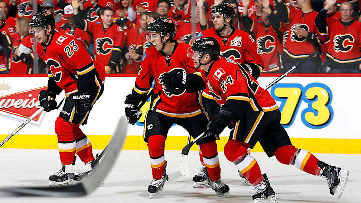 Flames take commanding series lead over reeling Canucks with Game 4 win Flames take commanding series lead over reeling Canucks with Game 4 win
