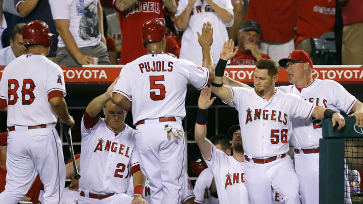 Pujols, Aybar send Angels to 7th straight win, 8-1 over A's
