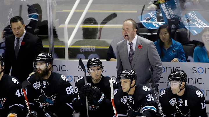 Sharks coach Peter DeBoer to miss game with personal matter