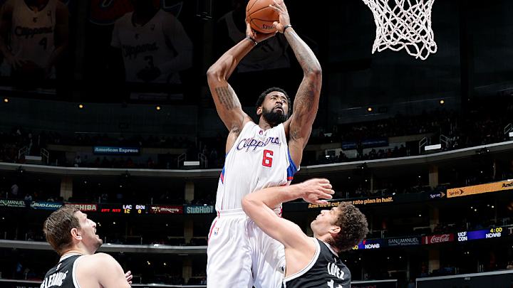 Video: Clippers' DeAndre Jordan crushes alley-oop over Brook Lopez