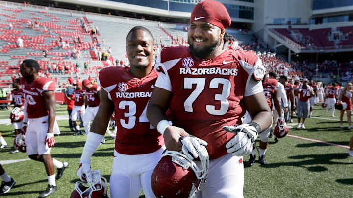 Free-spirited Tretola leads Arkansas' offensive line Free-spirited Tretola leads Arkansas' offensive line