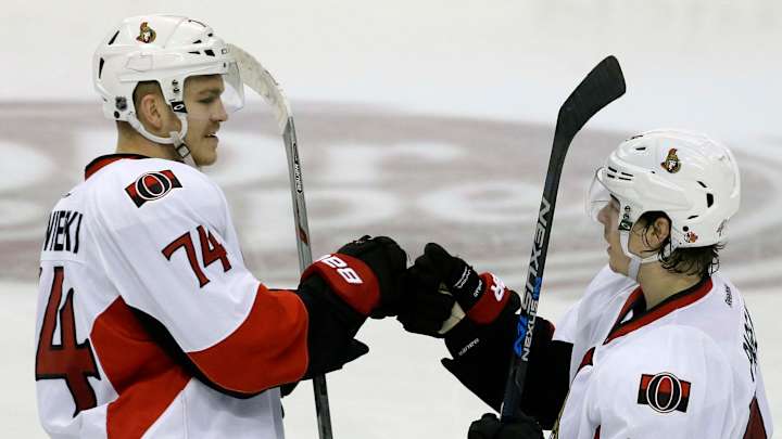 Pageau scores twice, Senators hold off Stars 7-4 Pageau scores twice, Senators hold off Stars 7-4