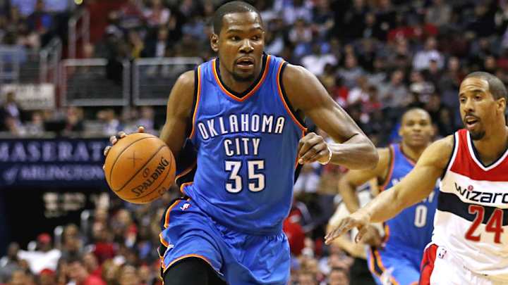 Video: Thunder's Kevin Durant dunks over Wizards' Marcin Gortat