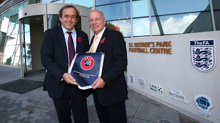 England FA withdraws support for Michel Platini as FIFA president