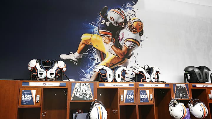 Auburn undergoes quick turnaround to give locker room visual remake