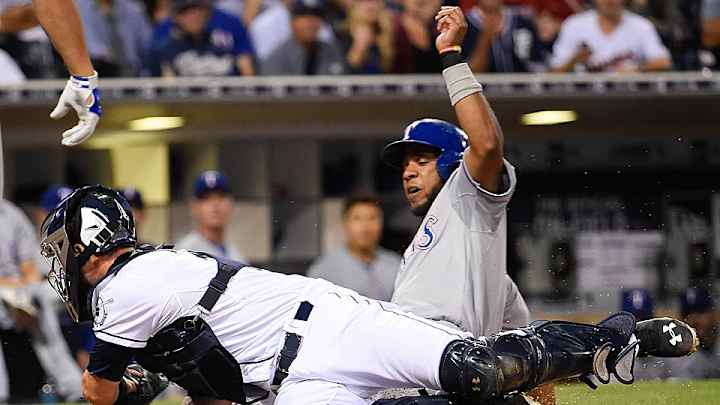 Watch: Rangers SS Elvis Andrus pulls off straight steal of home vs. Padres