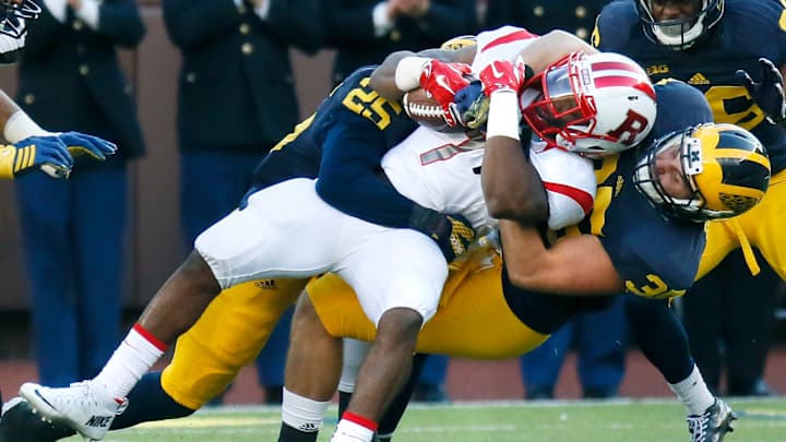 Harbaugh merciless as No. 16 Michigan routs Rutgers 49-16