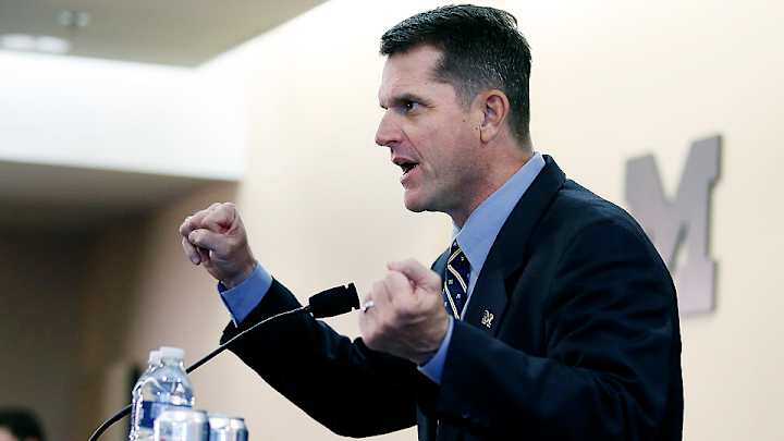 What is the state of Michigan's 2015 recruiting under Jim Harbaugh?