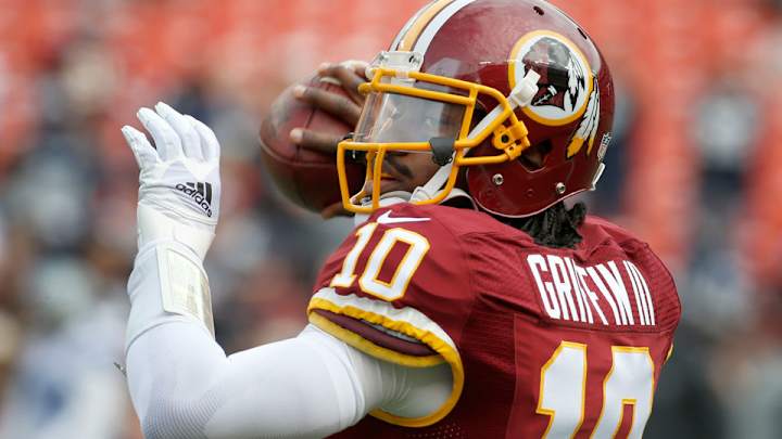 Redskins QB Robert Griffin III active Sunday for first time this season