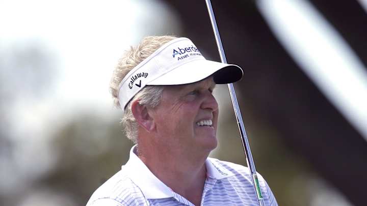 Montgomerie, Dawson lead in clubhouse at Senior British Open
