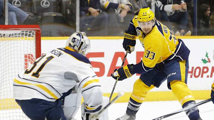 Reinhart scores 2 goals, Sabres beat Predators 4-1