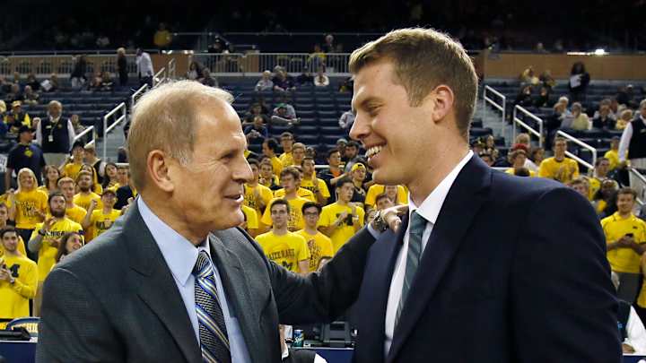 Michigan's John Beilein wins exhibition game against son Michigan's John Beilein wins exhibition game against son