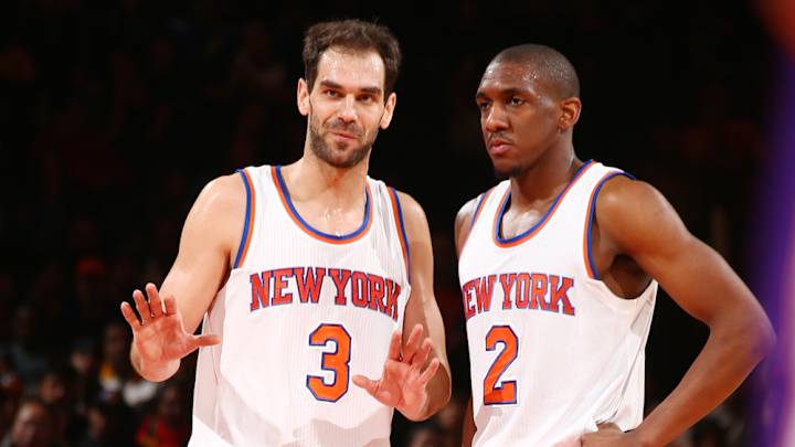 Even the Knicks' t-shirt gun isn't working