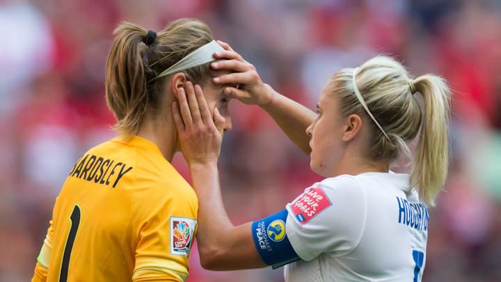 England coach hopeful goalie Karen Bardsley (eye) can play in semifinal