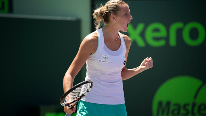 Top-seeded Karolina Pliskova reaches final of Prague Open