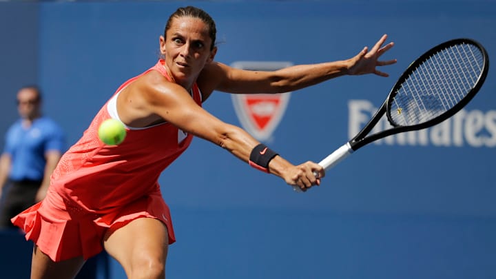The Latest on US Open: Vinci reaches first major semi at 32