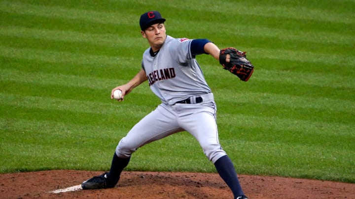 Watch: Trevor Bauer imitates Indians' batting stances during at-bat