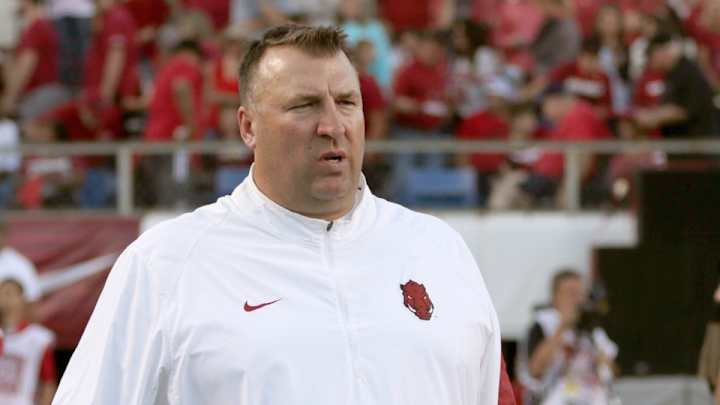 Arkansas coach Bret Bielema responds to Kingsbury comments