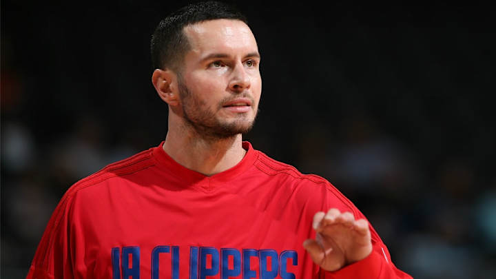 J.J. Redick was in a hurry to get back to Clippers locker room
