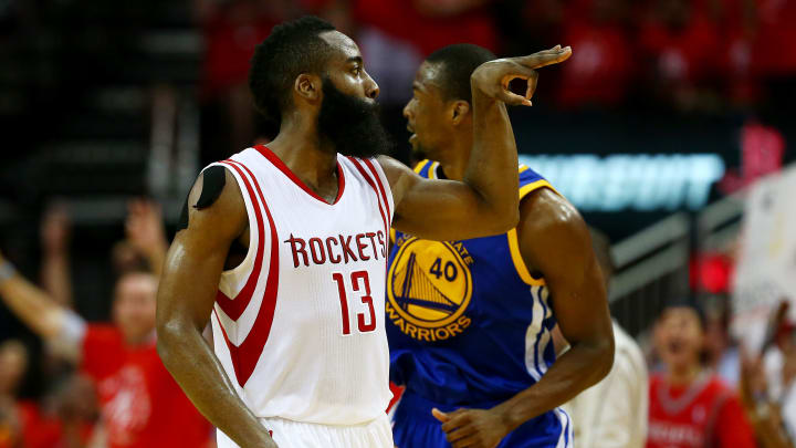 Harden helps Rockets stay alive, beat Warriors 128-115