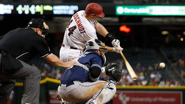Padres' Norris injured by foul ball against Diamondbacks