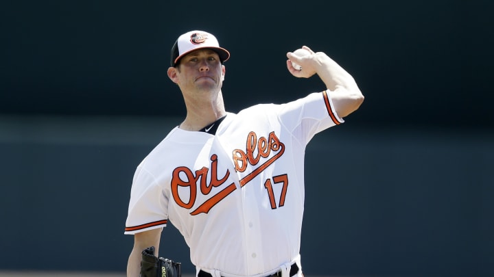 Orioles reliever leaves game after umps inspect his forearm