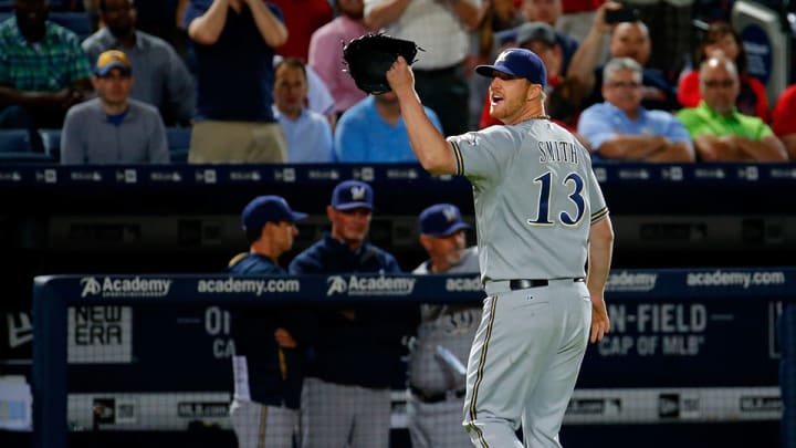 Brewers pitcher Will Smith ejected for substance on arm Brewers pitcher Will Smith ejected for substance on arm