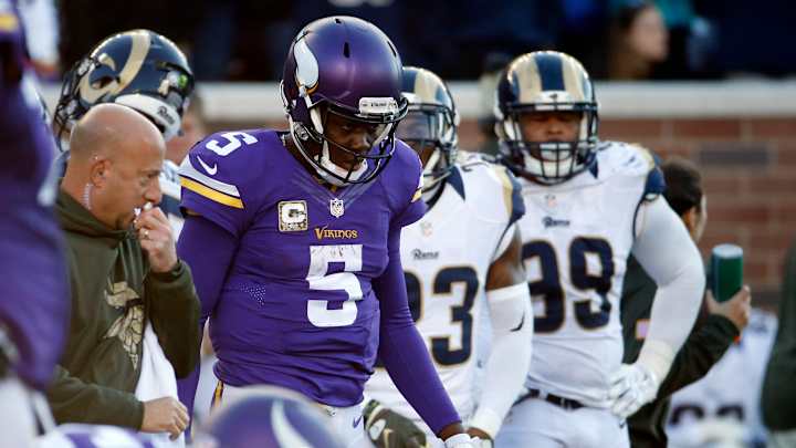 Bridgewater, Barr questionable for Vikings against Raiders