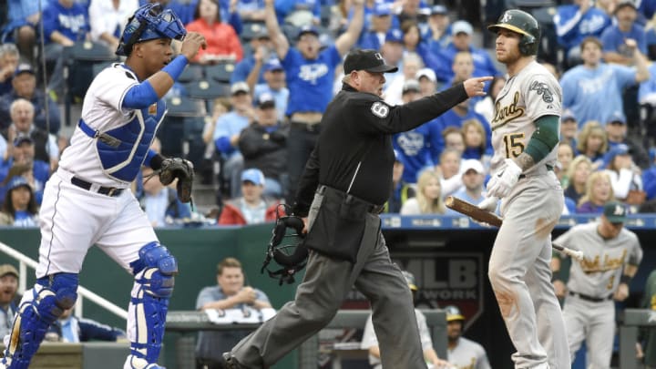 A's owner calls Royals explanation of head-pointing gesture 'despicable'