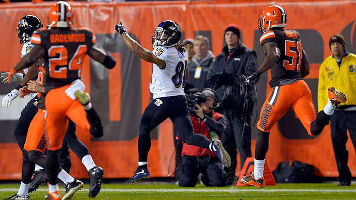 Watch: Ravens’ Kaelin Clay returns punt 82 yards for touchdown