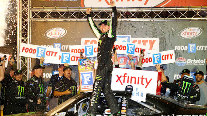 Kyle Busch races to eighth Xfinity victory at Bristol Motor Speedway