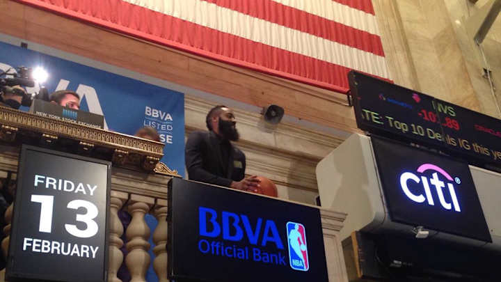Kevin Durant, James Harden take shots at New York Stock Exchange