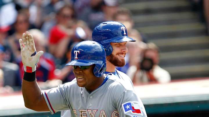 Rangers 3B Adrian Beltre jams thumb sliding into 2nd base