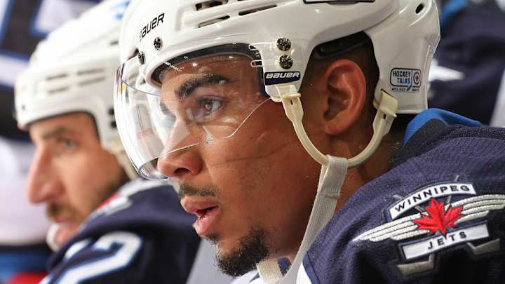 Report: Jets' Evander Kane scratched for not wearing suit