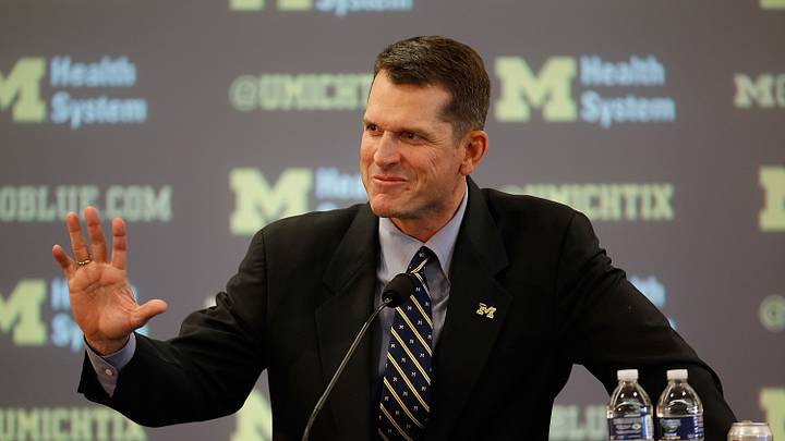 Jim Harbaugh helped two people who were injured in a car crash Jim Harbaugh helped two people who were injured in a car crash