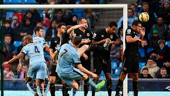 Watch: James Milner's free kick salvages point for Manchester City