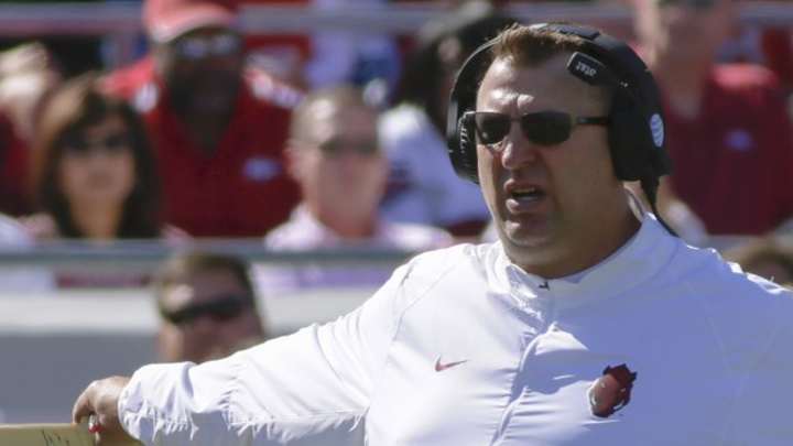 Campus Clicks: Arkansas falls on bizarre Saturday, Kent State's female kicker