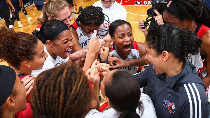 Latta scores season-high 25, Mystics clinch playoff spot
